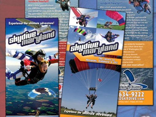 Skydive Maryland Rack Cards