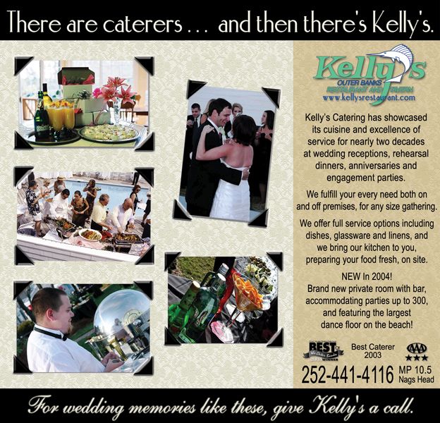 Kelly’s Restaurant and Tavern Catering Ad