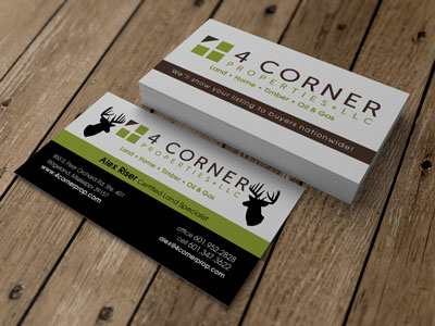 4 Corner Properties Business Card