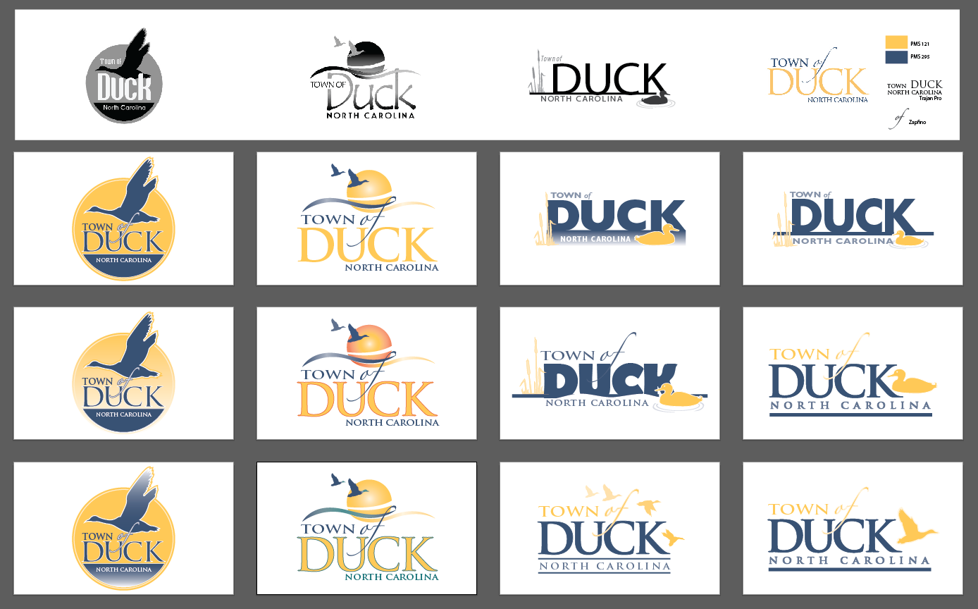 Our typical logo process involves many variations of many ideas.