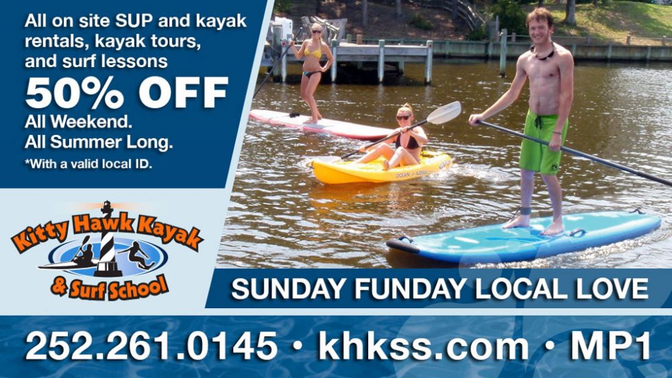 Kitty Hawk Kayak and Surf School Sunday Local Online Ad Group
