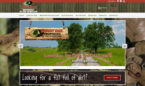 Mossy Oak Properties of the Heartland Real Estate Website