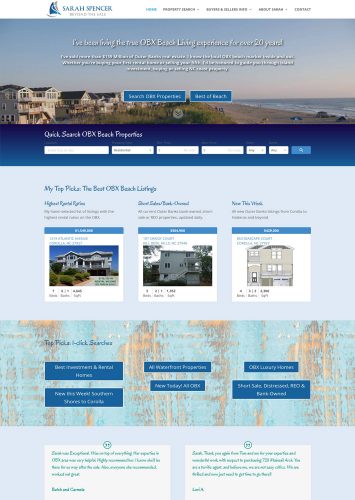 Sarah Spencer Keller Williams IDX Real Estate Website