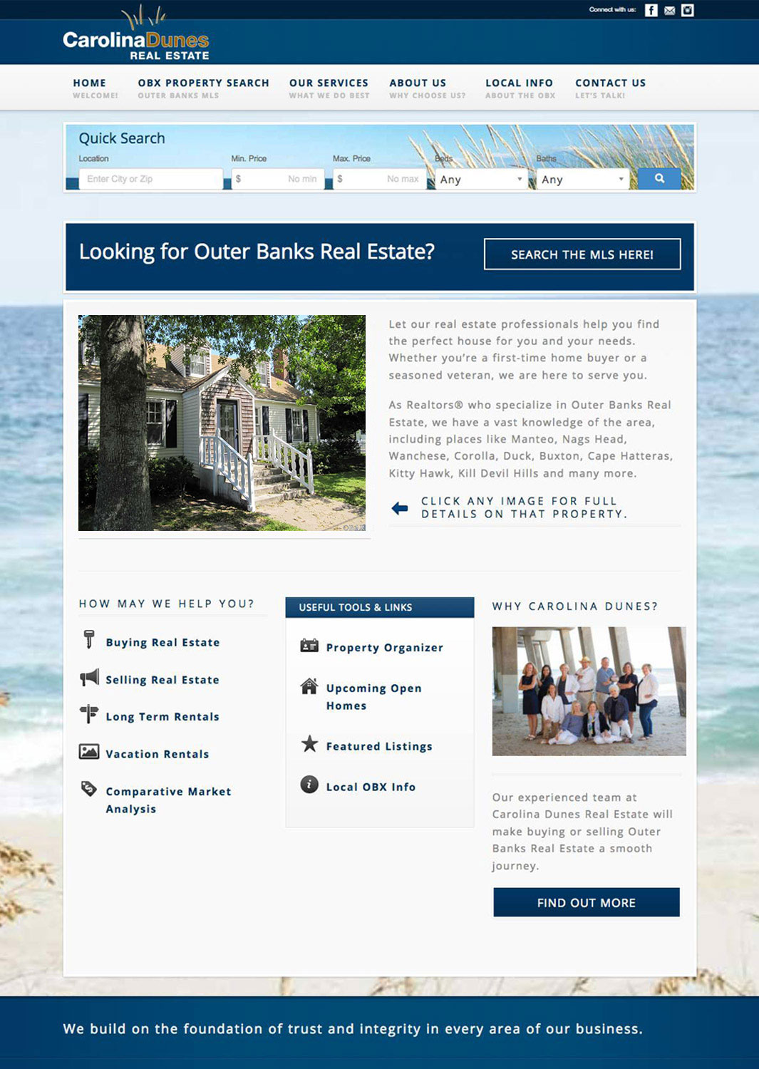 Carolina Dunes Real Estate MLS Real Estate Website
