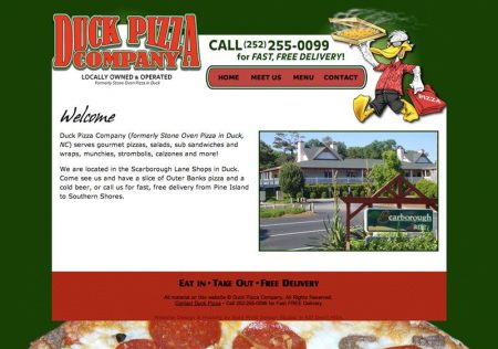 Duck Pizza Website