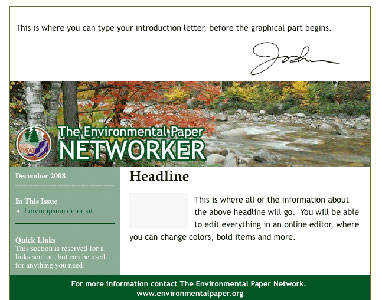 Environmental Paper Network Email Campaigns