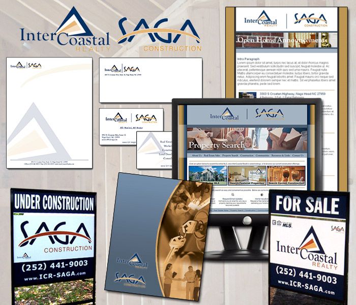 Intercoastal Realty & SAGA Construction Branding