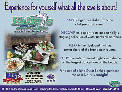 Kelly’s Restaurant and Tavern Sunny Day Guide Ad