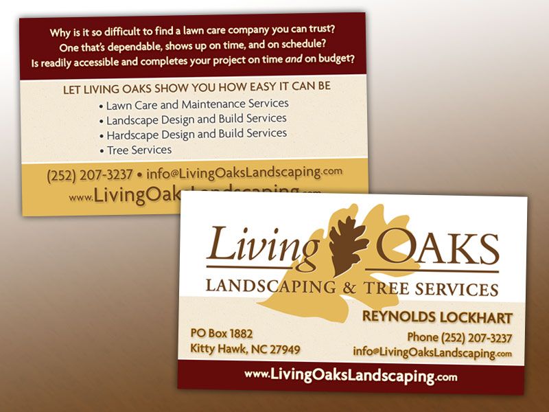 Living Oaks Business Card