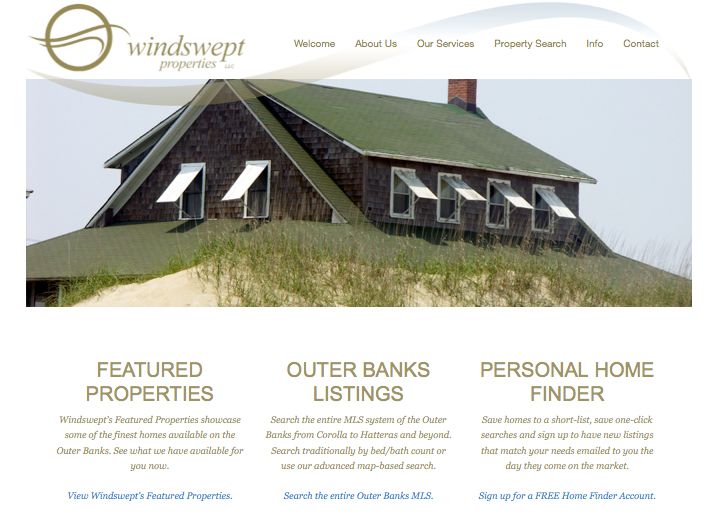Windswept Properties MLS Real Estate Website