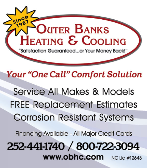 Outer Banks Heating and Cooling Phone Book Ads