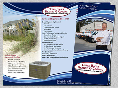 Outer Banks Heating & Cooling Trifold Brochure