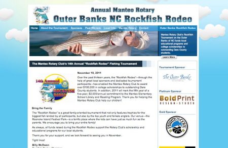 Manteo Rotary Rockfish Rodeo Non-Profit Website