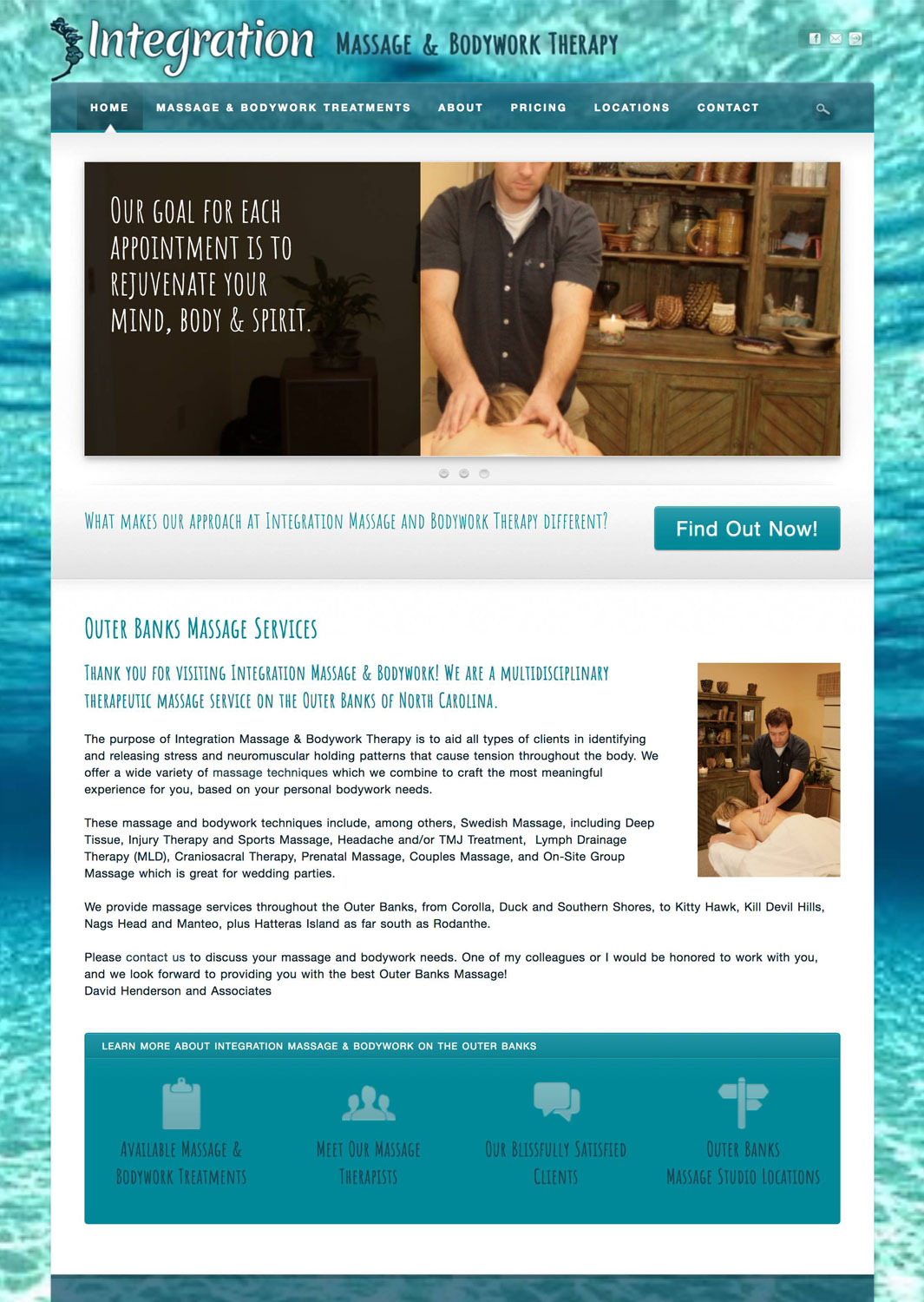 Integration Massage & Bodywork Therapy Website