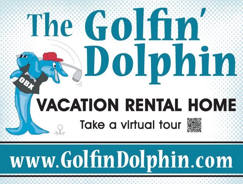 Golfin’ Dolphin Vacation Rental Sign