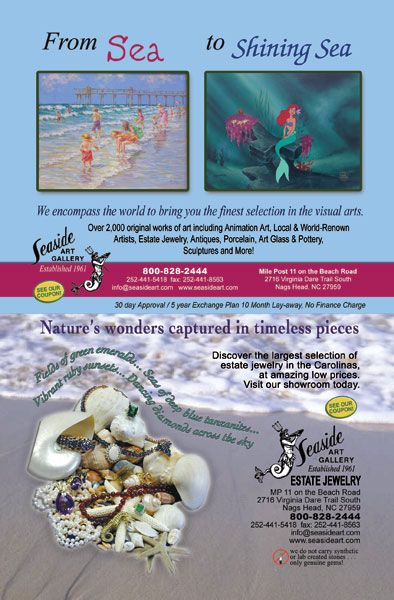 Seaside Art Gallery Ads