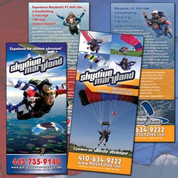 Skydive Maryland Rack Cards