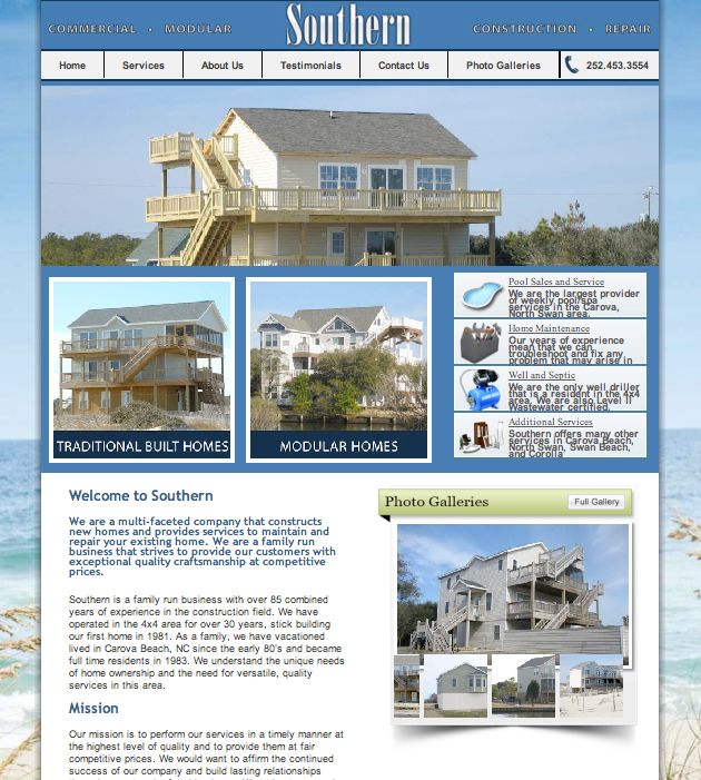 Southern Commercial Construction Website